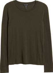 Eileen Fisher Stretch Organic Cotton Blend T-Shirt