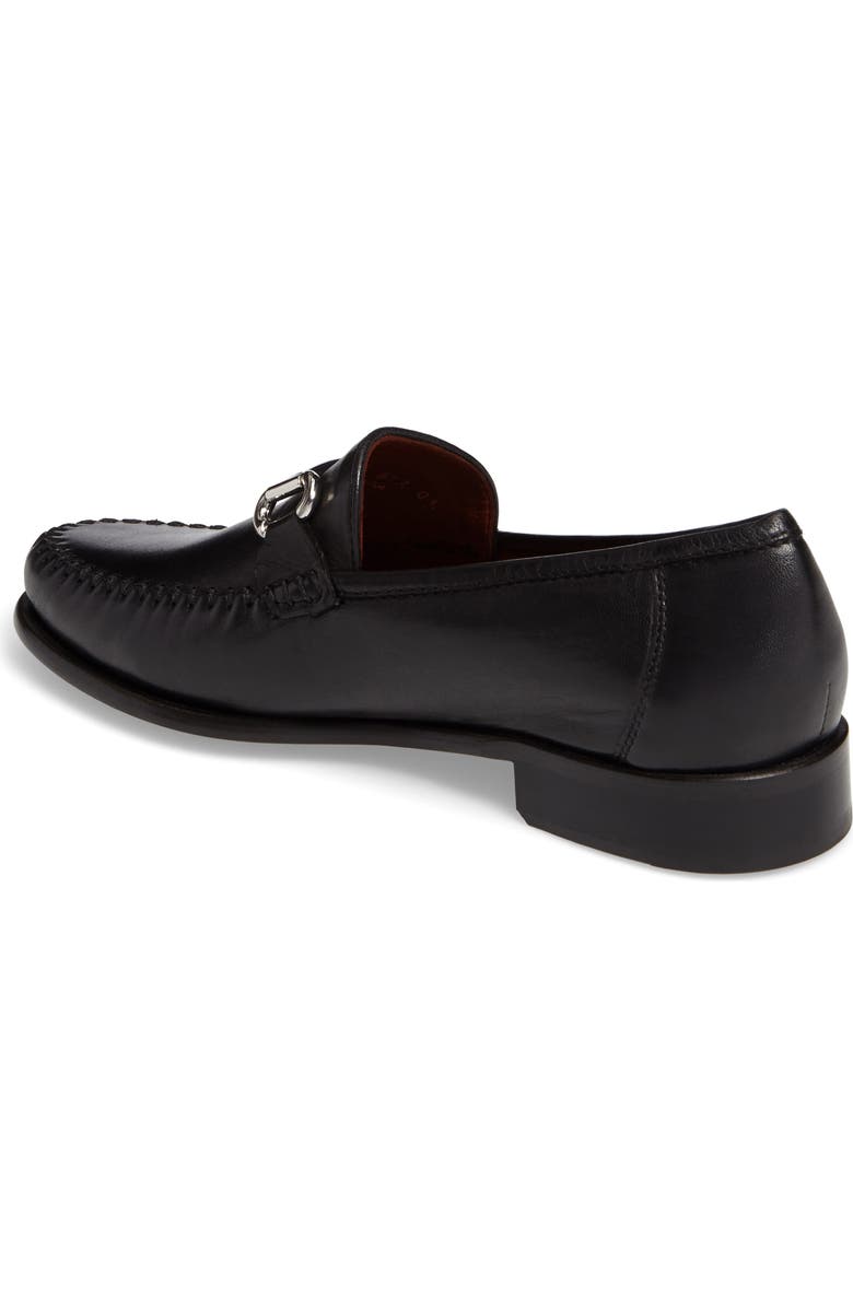 Robert Zur Elton Bit Loafer, Alternate, color, Black Leather