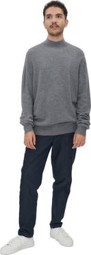 Gobi Cashmere Essential Mock Neck Cashmere Sweater