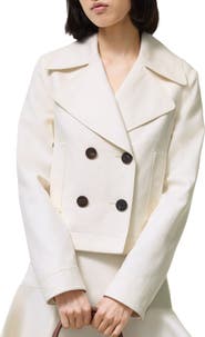 Burberry Cropped Cotton Jacket