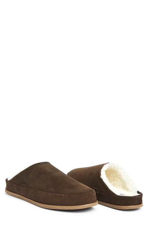 Tio Genuine Shearling Lined Slipper (Men)