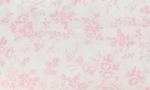 Laura Ashley Floral Toile 200 Thread Count Cotton Percale Sheet Set In Pink