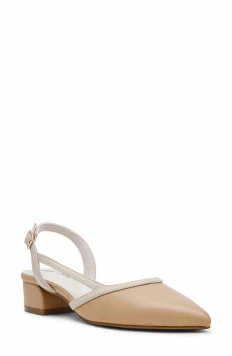 Untie Slingback Block Heel Pump