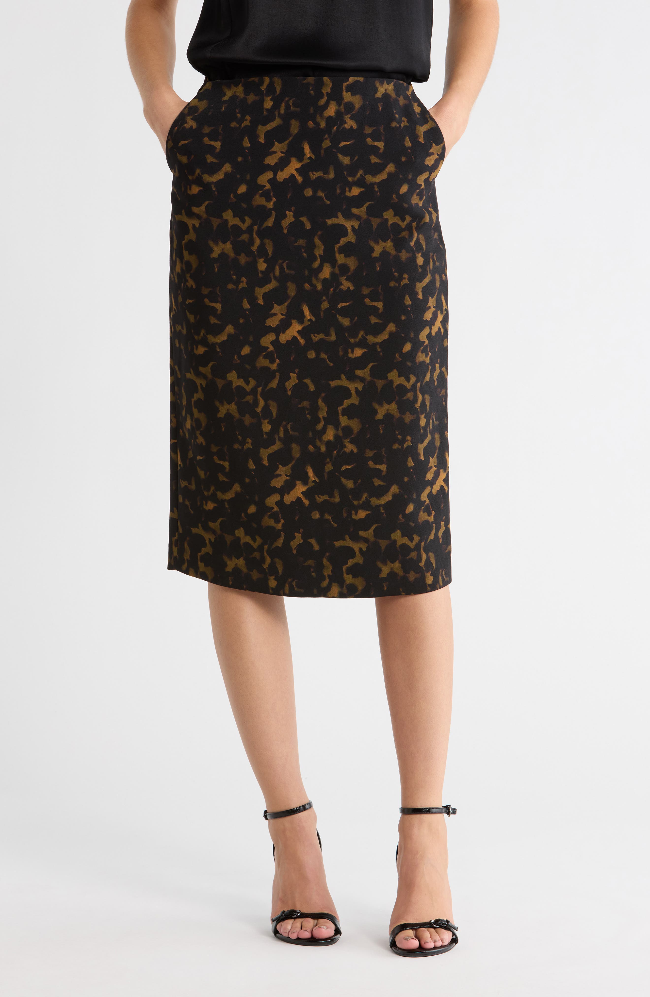 Theory High Waist Pencil Skirt