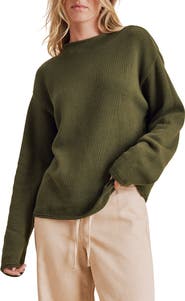 Splendid Elsie Cotton Blend Roll Edge Sweater