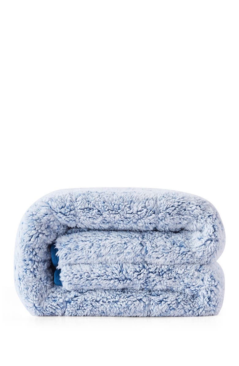DREAMOTHIS Teddy Faux Shearling Reversible Weighted Throw Blanket - Blue, Alternate, color,