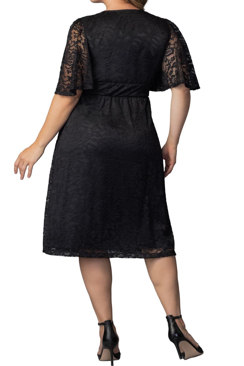 Fable Lace Cocktail Dress, Alternate, color, ONYX
