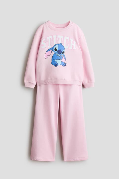 2-piece Printed Sweatshirt Set