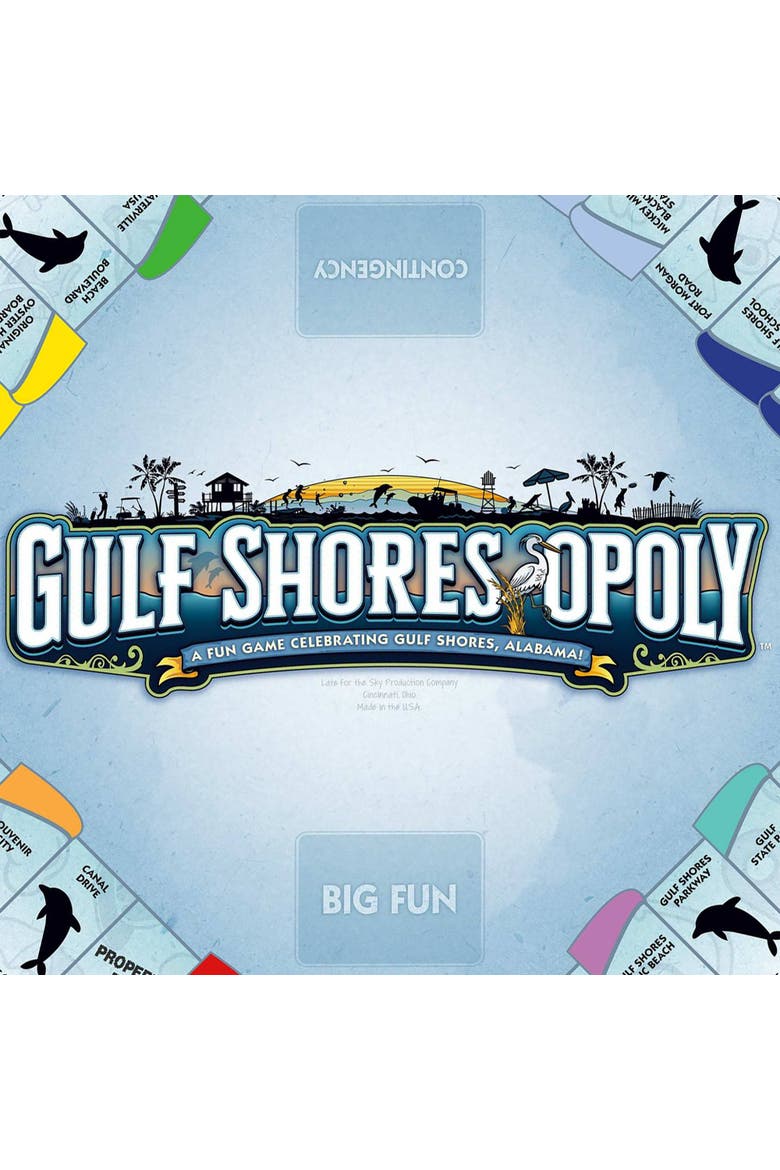 Gulf Shores Opoly Board Game, Alternate, color, Multicolored