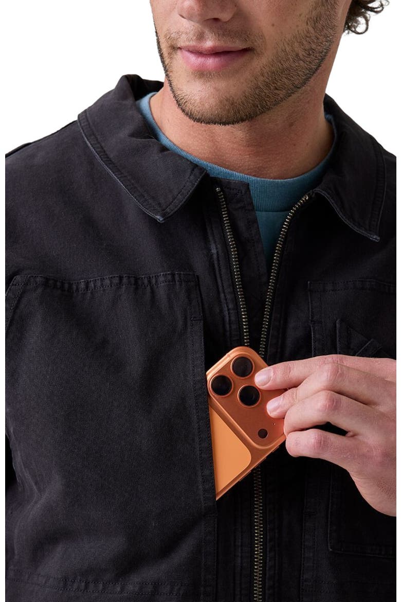 Rambler Stretch Canvas Jacket, Alternate, color, Black