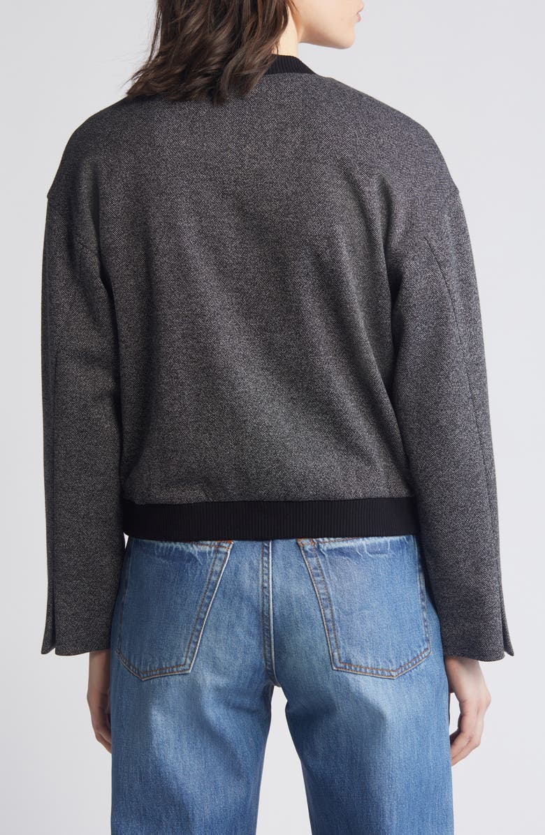 Wit & Wisdom Knit Bomber Jacket, Alternate, color, 