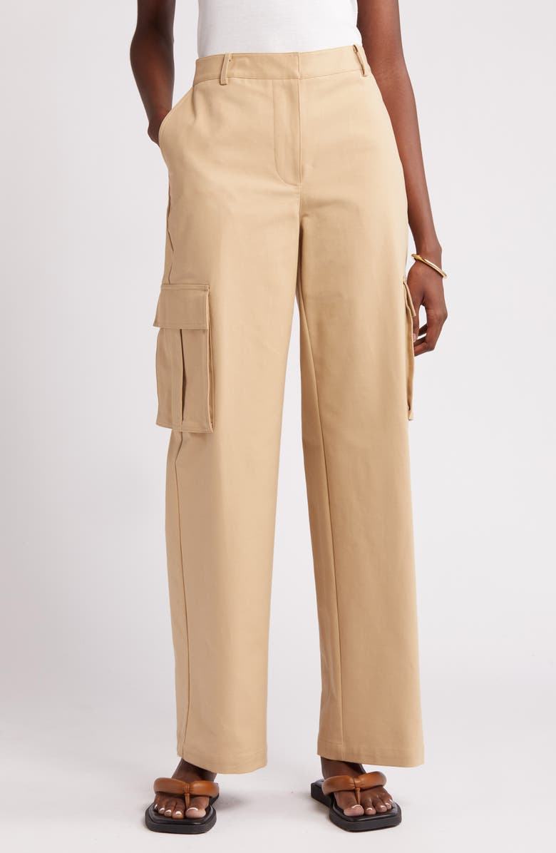 Nordstrom Stretch Cotton Cargo Pants, Main, color,