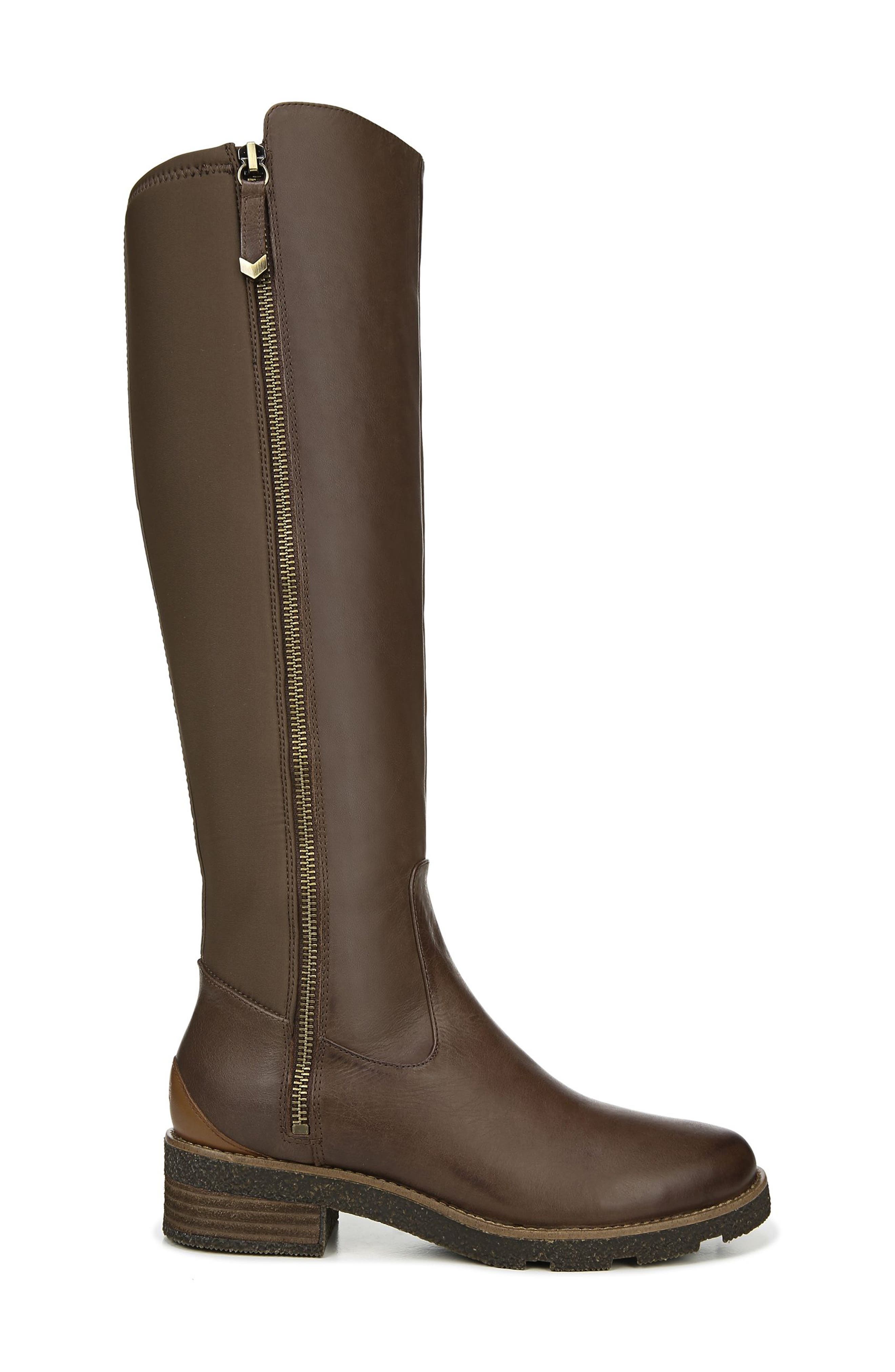Tinslee Knee High Boot, Alternate, color, BROWN LEATHER