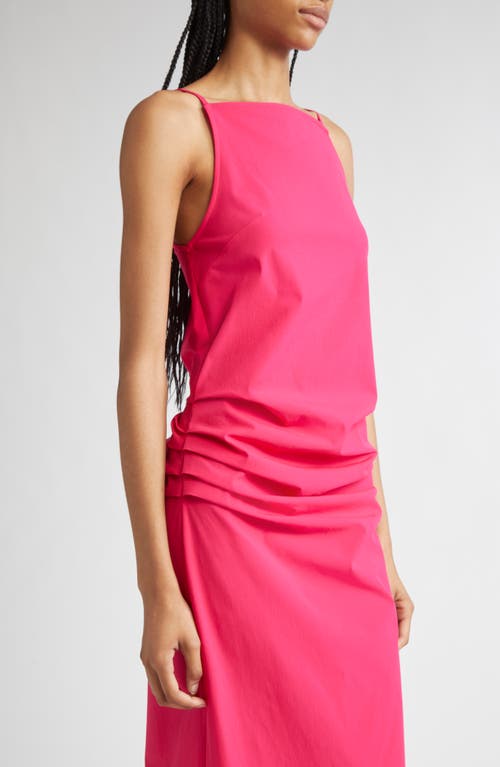 Proenza Schouler Priya Draped Bi-stretch Cotton Nylon Dress