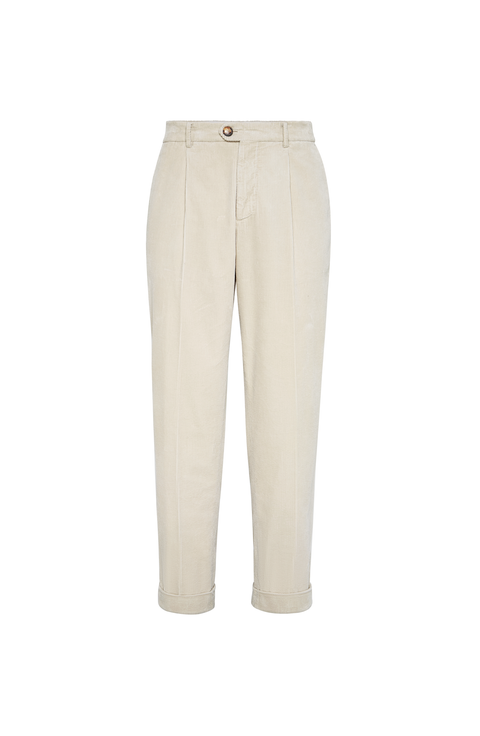 Garment-dyed trousers