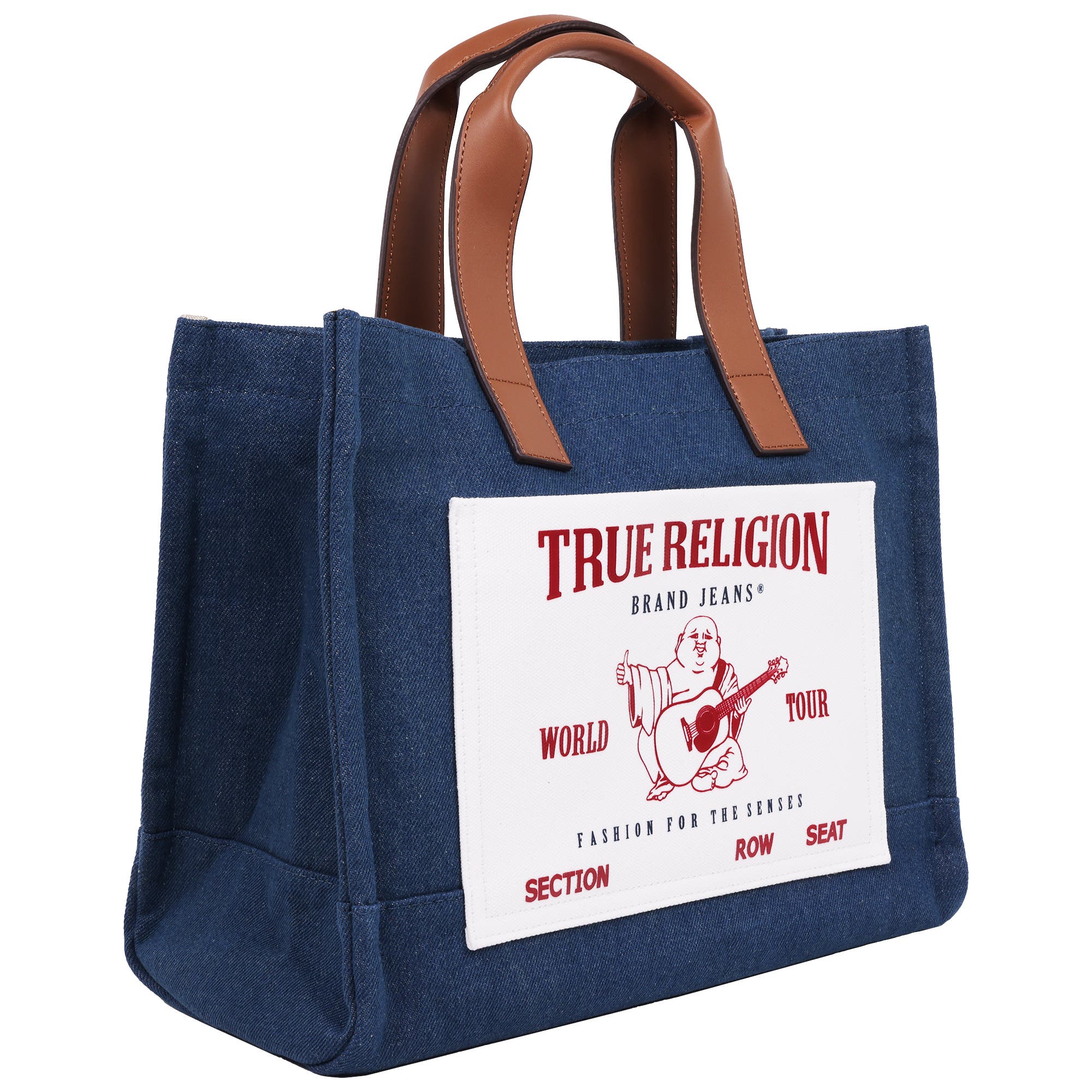 True Religion Medium Buddha Pocket Tote, Alternate, color, Medium Blue