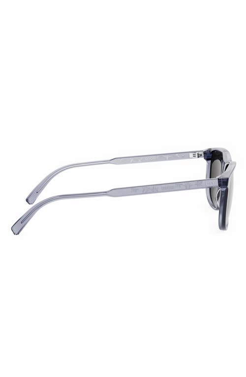 Dior In S3i 56mm Rectangular Sunglasses In Blue