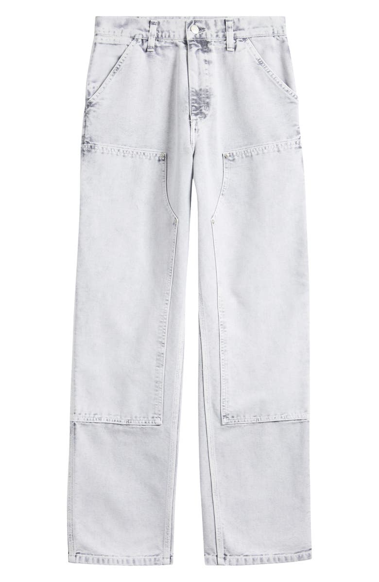 Carhartt Work In Progress Double Knee Organic Cotton Canvas Carpenter Pants, Main, color, Black Chalk Wash