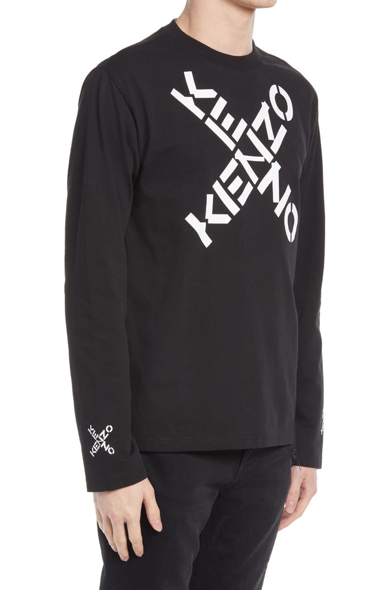 KENZO Sport Little X Long Sleeve Graphic Tee, Alternate, color, 