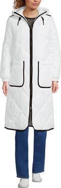Lands
End FeatherFree Insulated Diamond Quilted Maxi Coat