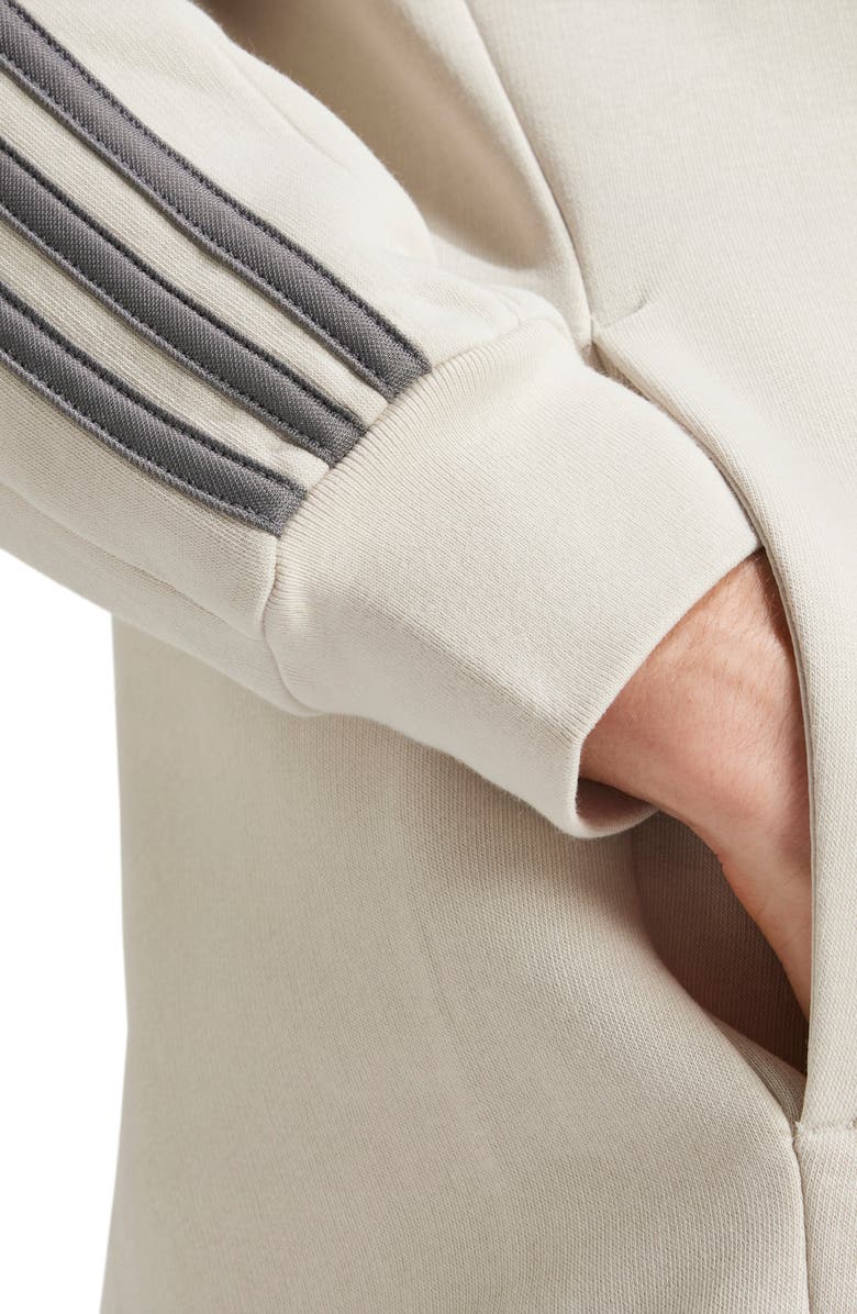 adidas Essentials 3-Stripes Full Zip Hoodie, Alternate, color, 