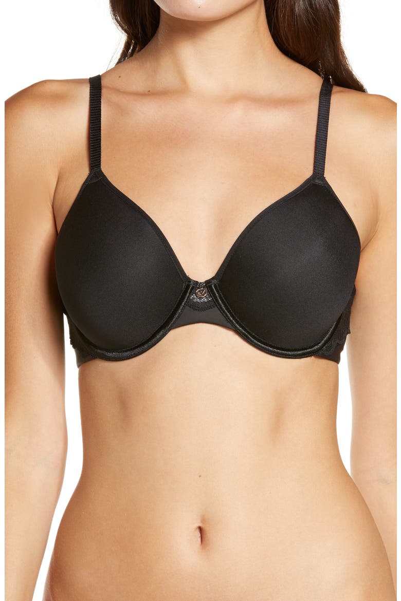 Light Luxury Underwire Spacer Bra, Main, color, BLACK