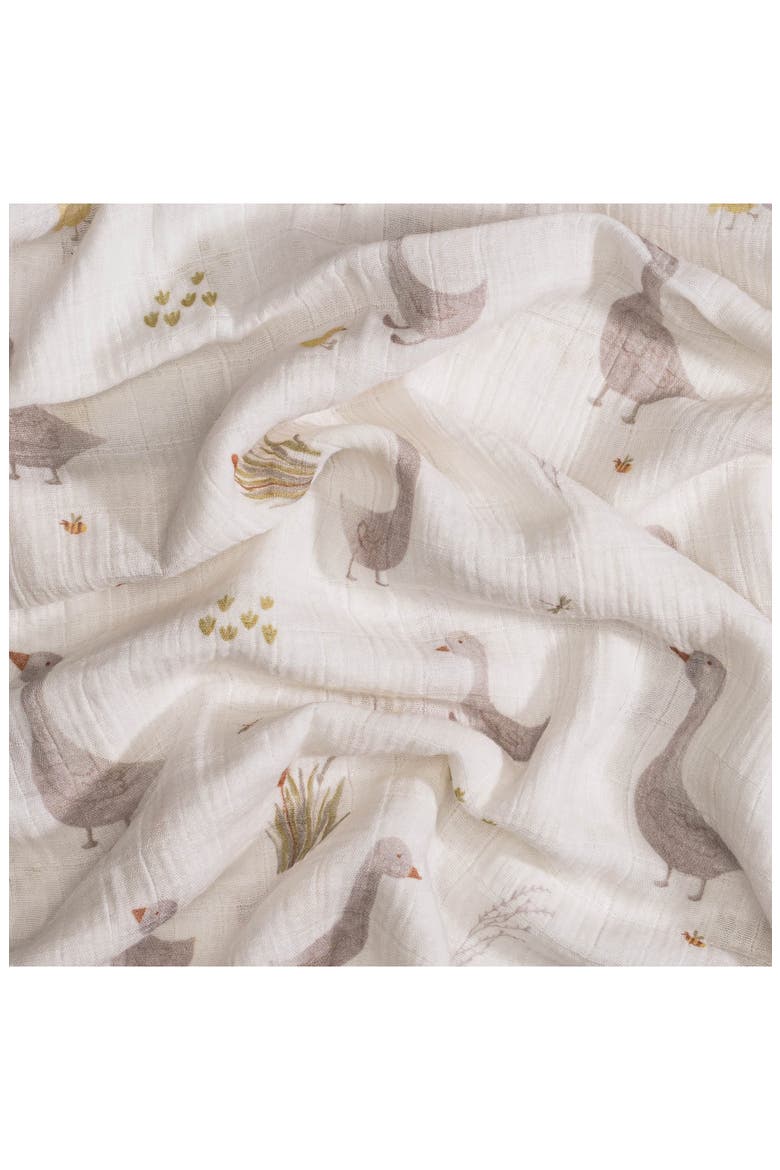 Goose Assorted 2-Pack Cotton Muslin Swaddles, Alternate, color, BEIGE