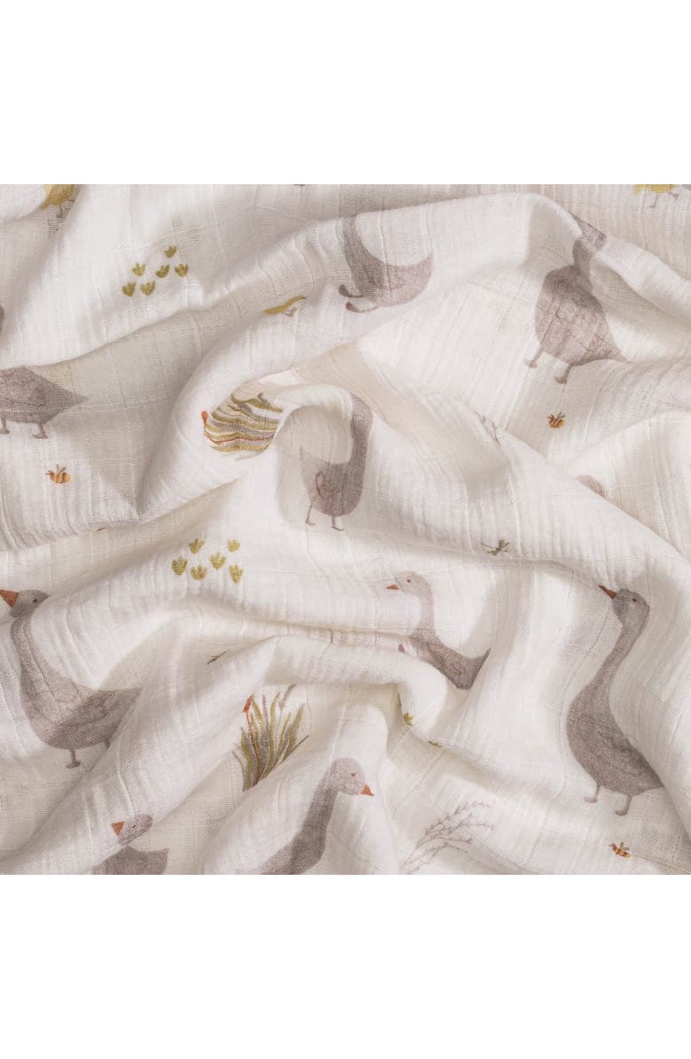CRANE BABY Goose Assorted 2-Pack Cotton Muslin Swaddles, Alternate, color, Beige