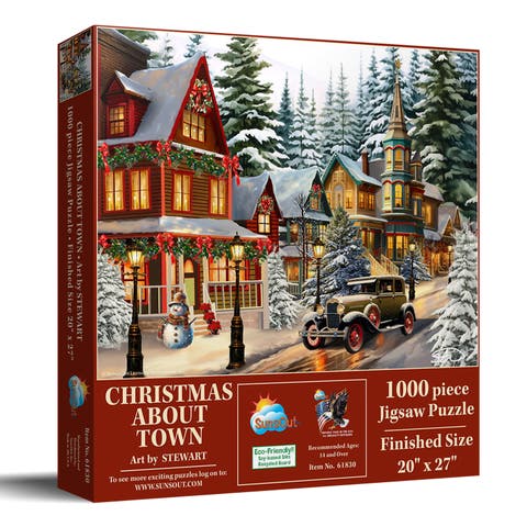 Christmas About Town 1000 piece Jigsaw Puzzle for Adults