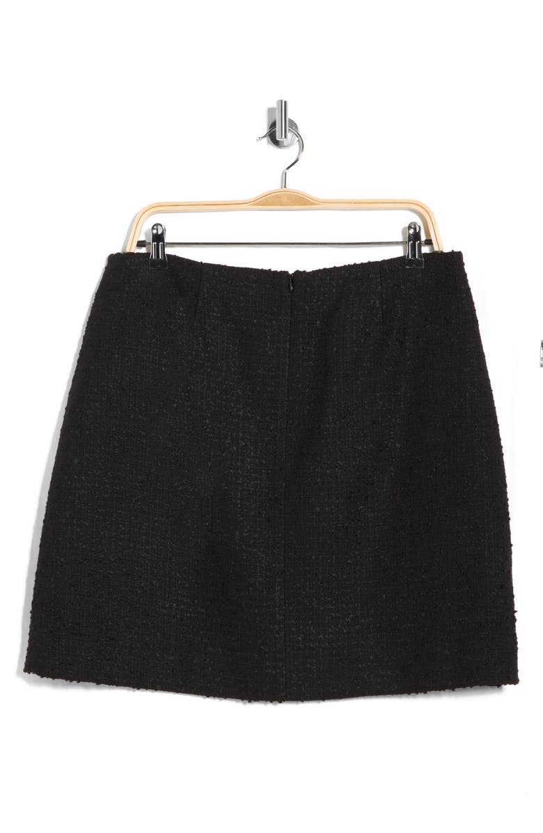 LK Bennett Charlie Tweed Miniskirt, Alternate, color, Bla-Black
