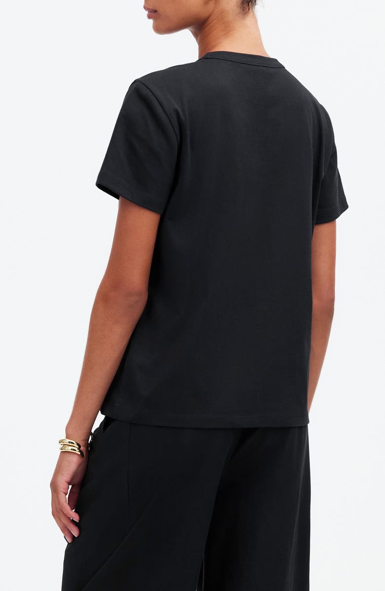 Madewell Perfect Crewneck T-Shirt, Alternate, color, Jet Black