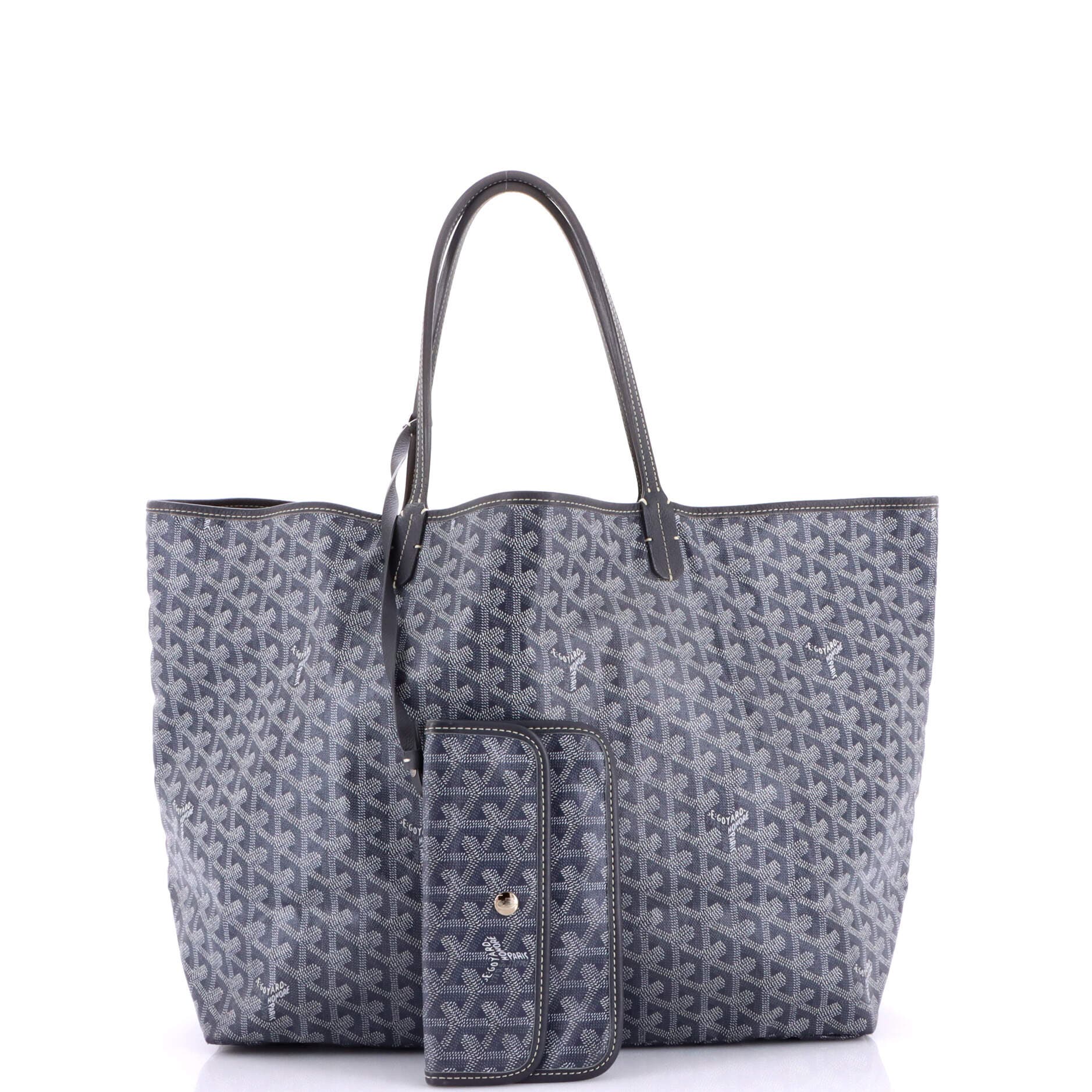 Pre-Owned Goyard Saint Louis Tote Coated Canvas GM, Alternate, color, Gray