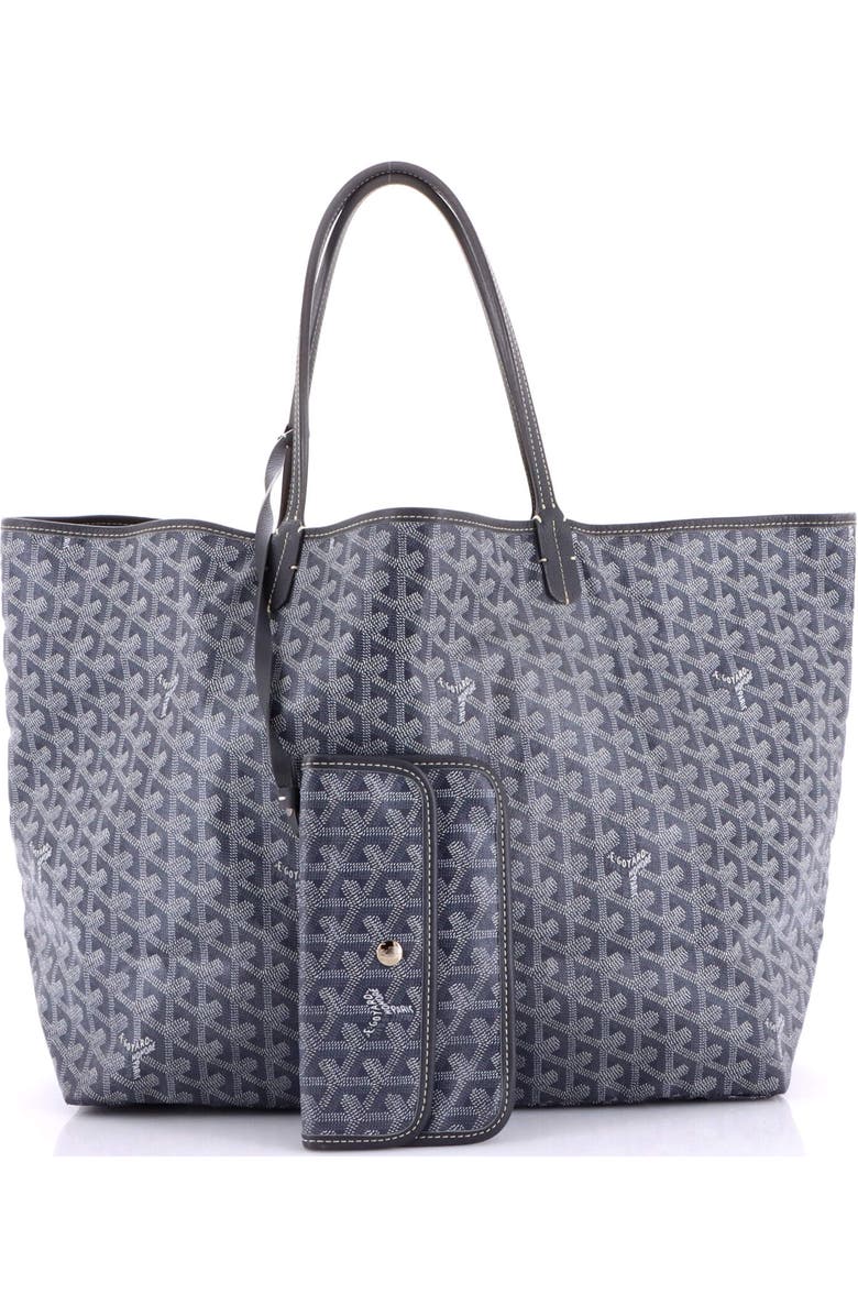 Pre-Owned Goyard Saint Louis Tote Coated Canvas GM, Alternate, color, Gray