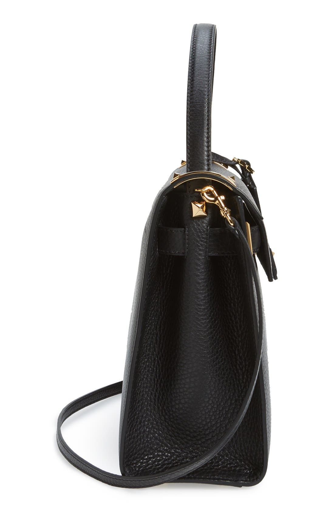Valentino Garavani 'My Rockstud' Single Handle Bag, Alternate, color, 