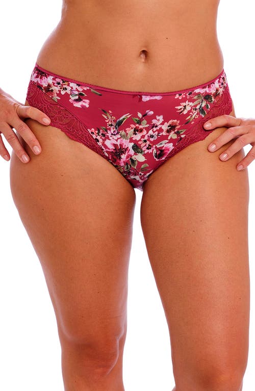 Fantasie Lucia Lace Trim Briefs in Cherry 