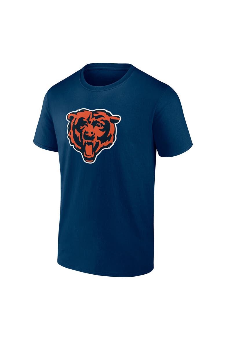 Men's Fanatics Branded Justin Fields Navy Chicago Bears Player Icon T-Shirt, Alternate, color, Navy