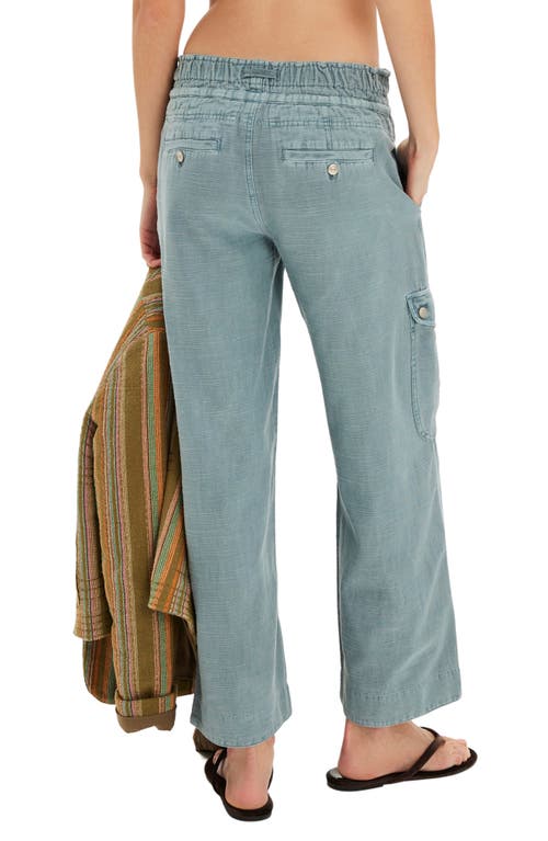 Free People Park Ave Cotton Cargo Pants In Autumn Sky