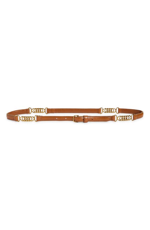 Frame The Twisted Link Belt In Brown