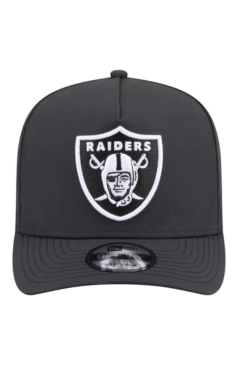 New Era Men's New Era Black Las Vegas Raiders Gore-Tex A-Frame 9FIFTY Adjustable Hat, Alternate, color, Black
