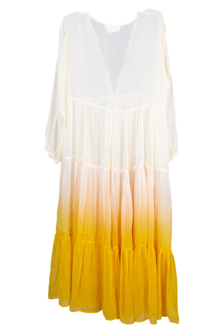 Ombré Cover-Up Dress, Alternate, color, IVORY/ YELLOW