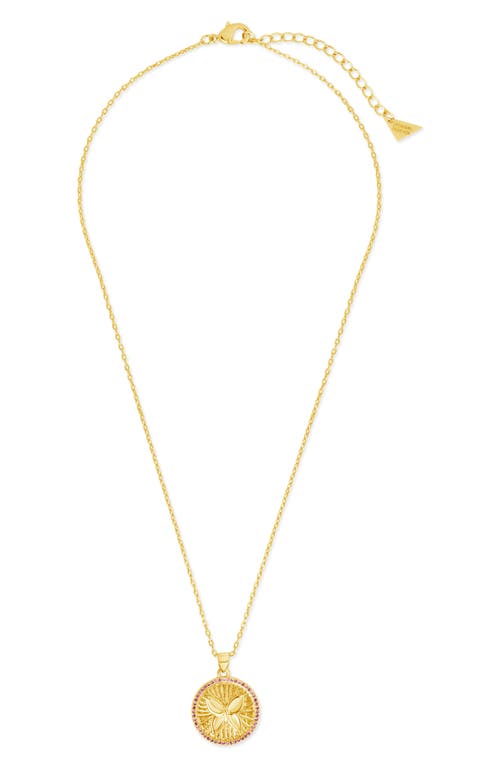 Sterling Forever Bindi Cubic Zirconia Butterfly Pendant Necklace