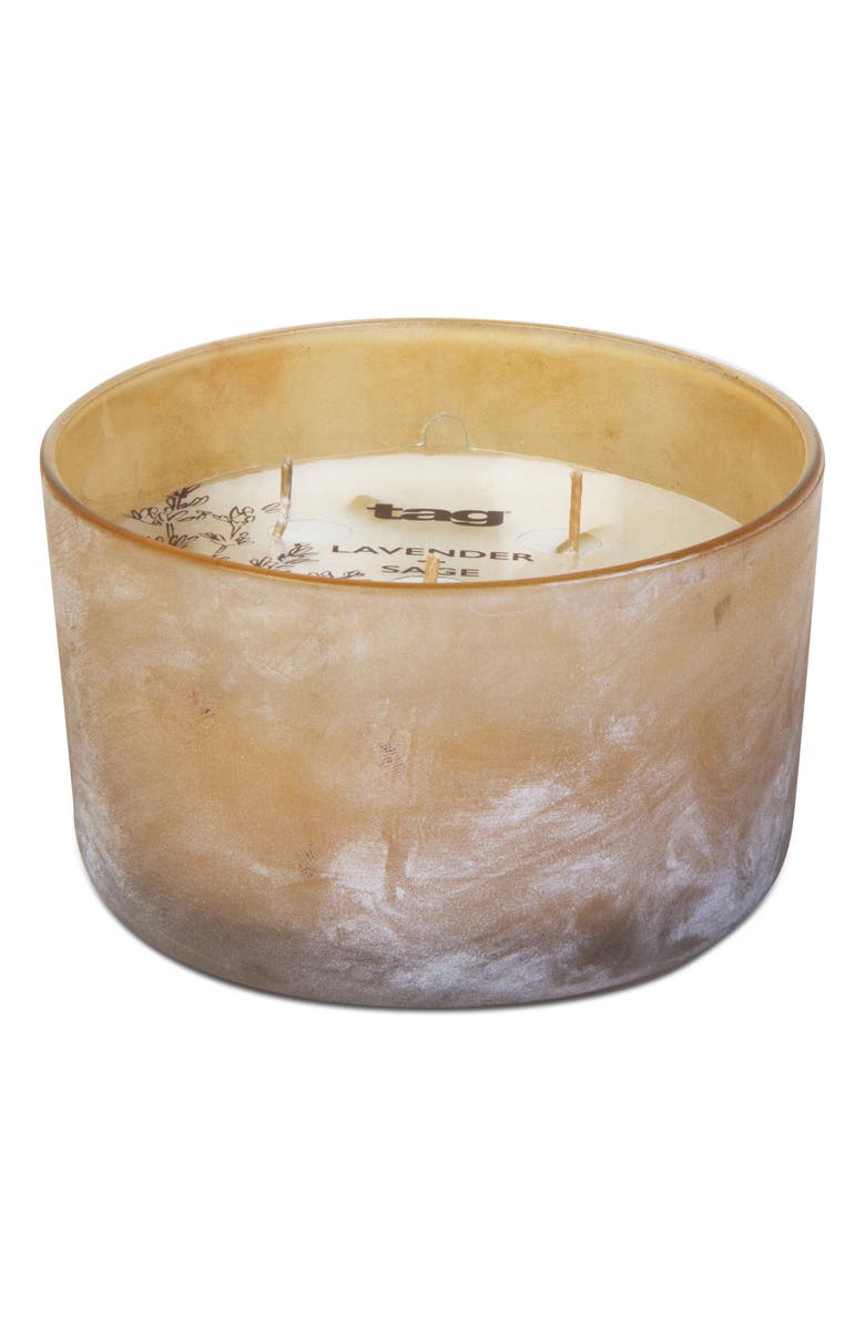 tag Sunrise Lavender Sage Soy Candle Blush Wax Everyday Scent, Main, color, Pink