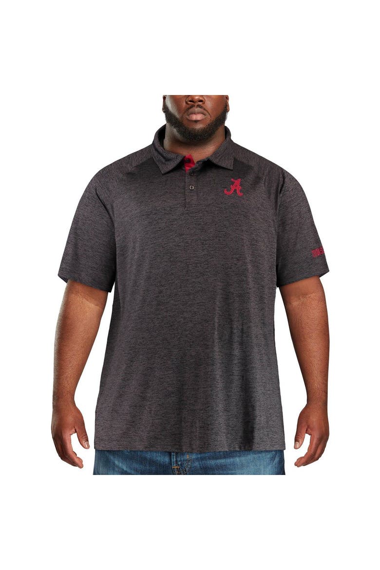 Men's Colosseum Black Alabama Crimson Tide Big & Tall Down Swing Polo, Alternate, color, Black