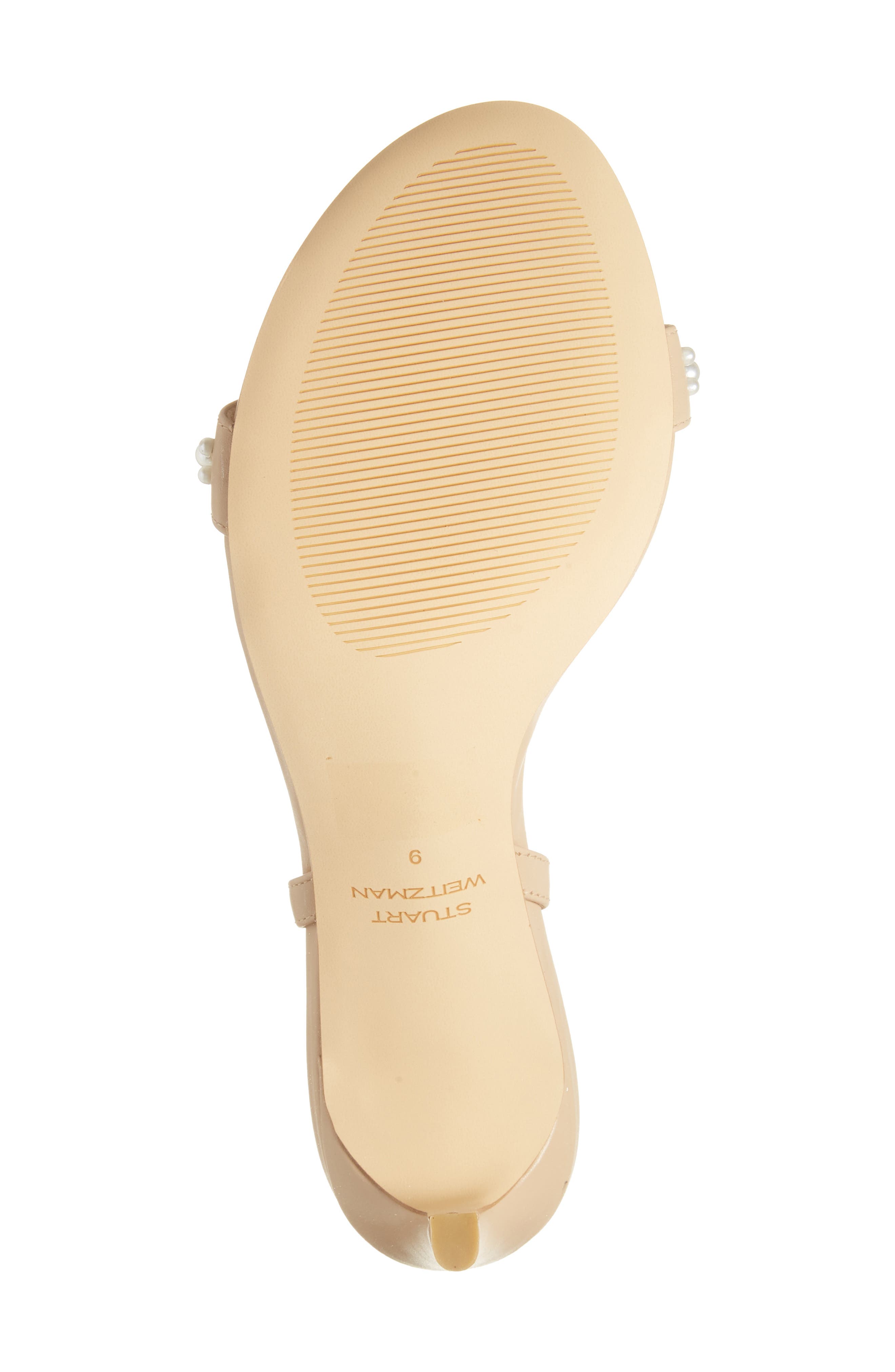 Stuart Weitzman Dancer Faux Pearl Sandal, Alternate, color, 