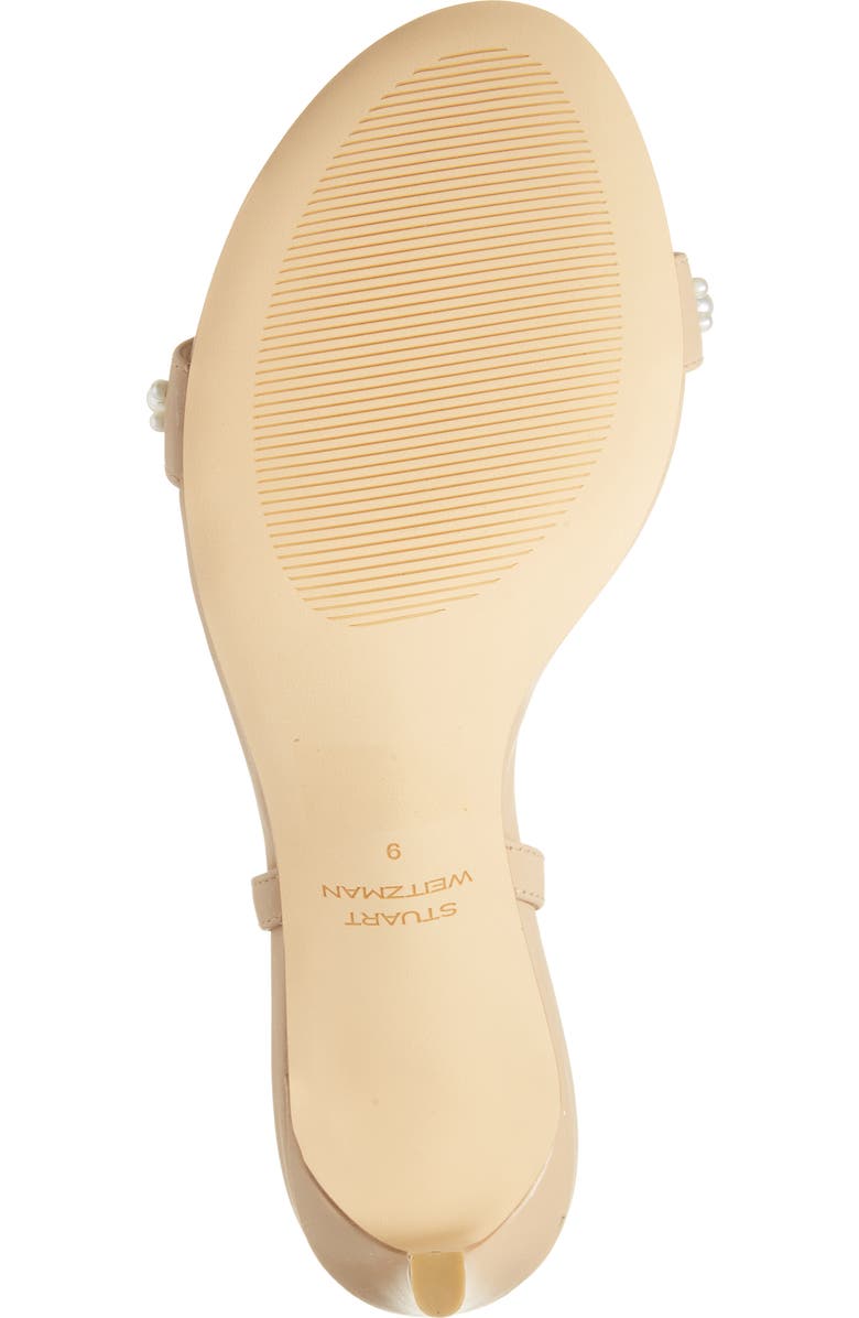Stuart Weitzman Dancer Faux Pearl Sandal, Alternate, color,
