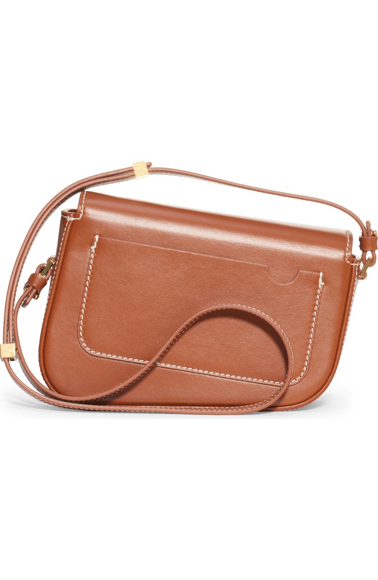 Palm Angels Crash Logo Leather Crossbody Bag, Alternate, color,