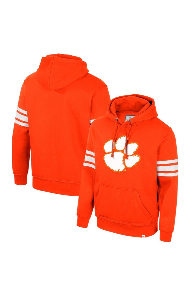 COLOSSEUM Men's Colosseum Orange Clemson Tigers Saluting Pullover Hoodie, Main, color, Orange