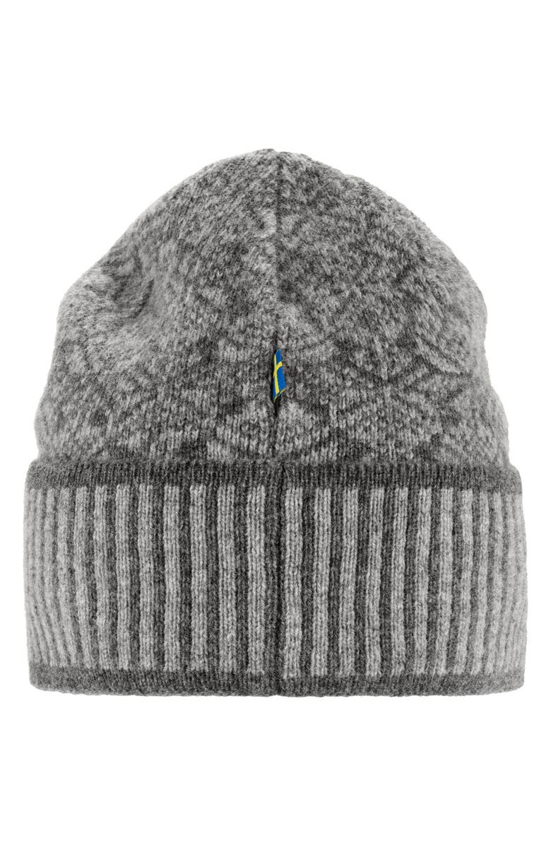 Fjällräven Snow Wool Beanie, Alternate, color, Grey