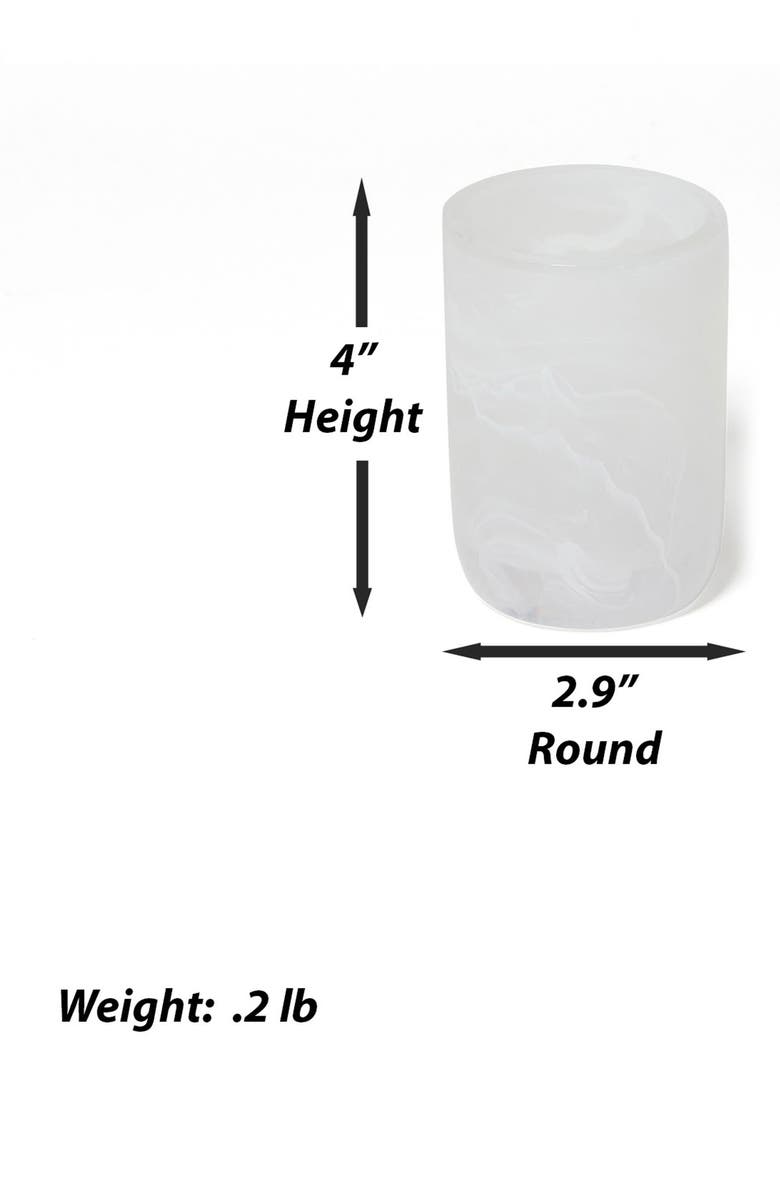 ROSELLI TRADING COMPANY Clouds 3-Piece Bathroom Set, Alternate, color, White