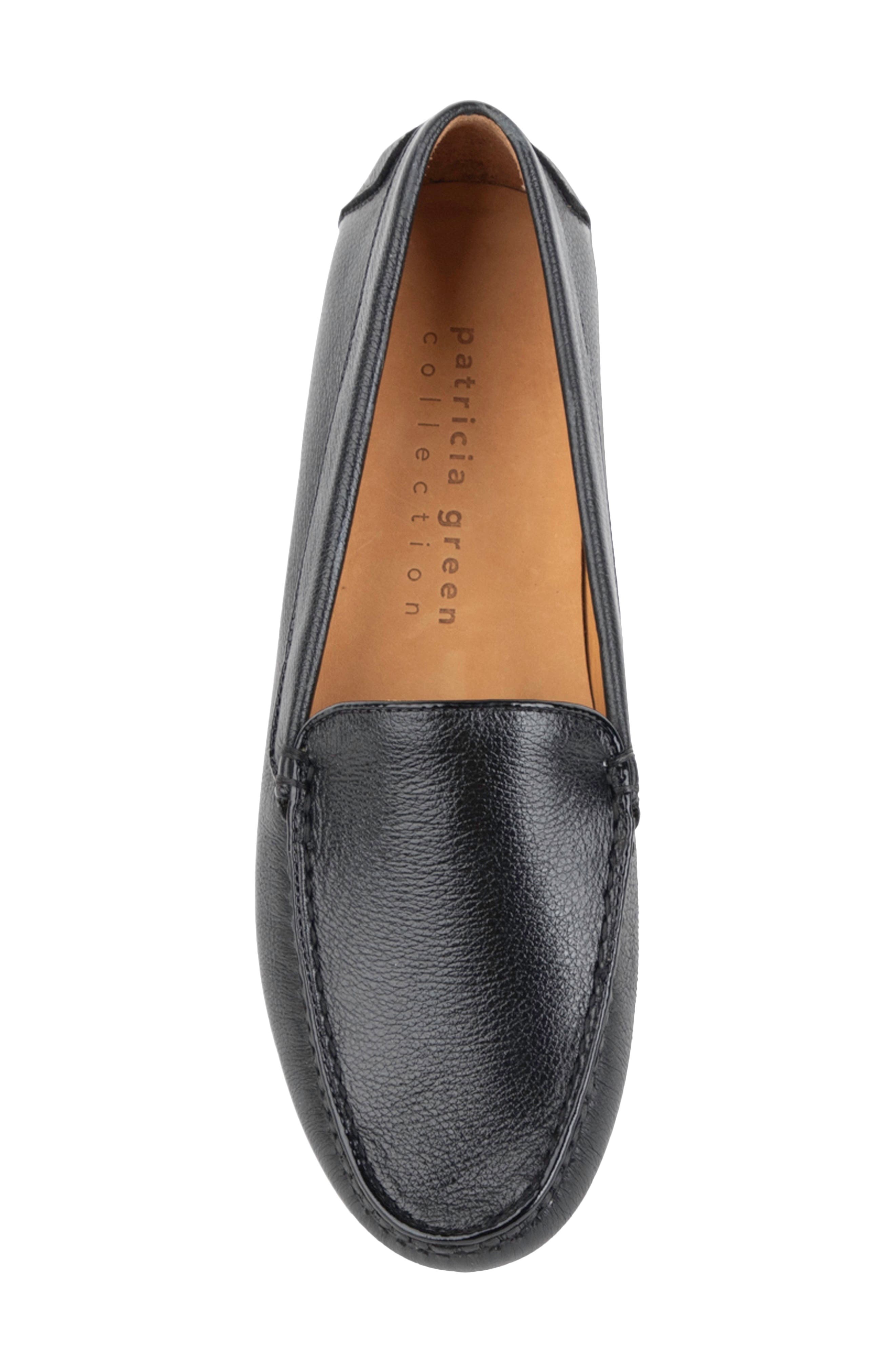 patricia green Jill Piped Driving Shoe, Alternate, color, Black